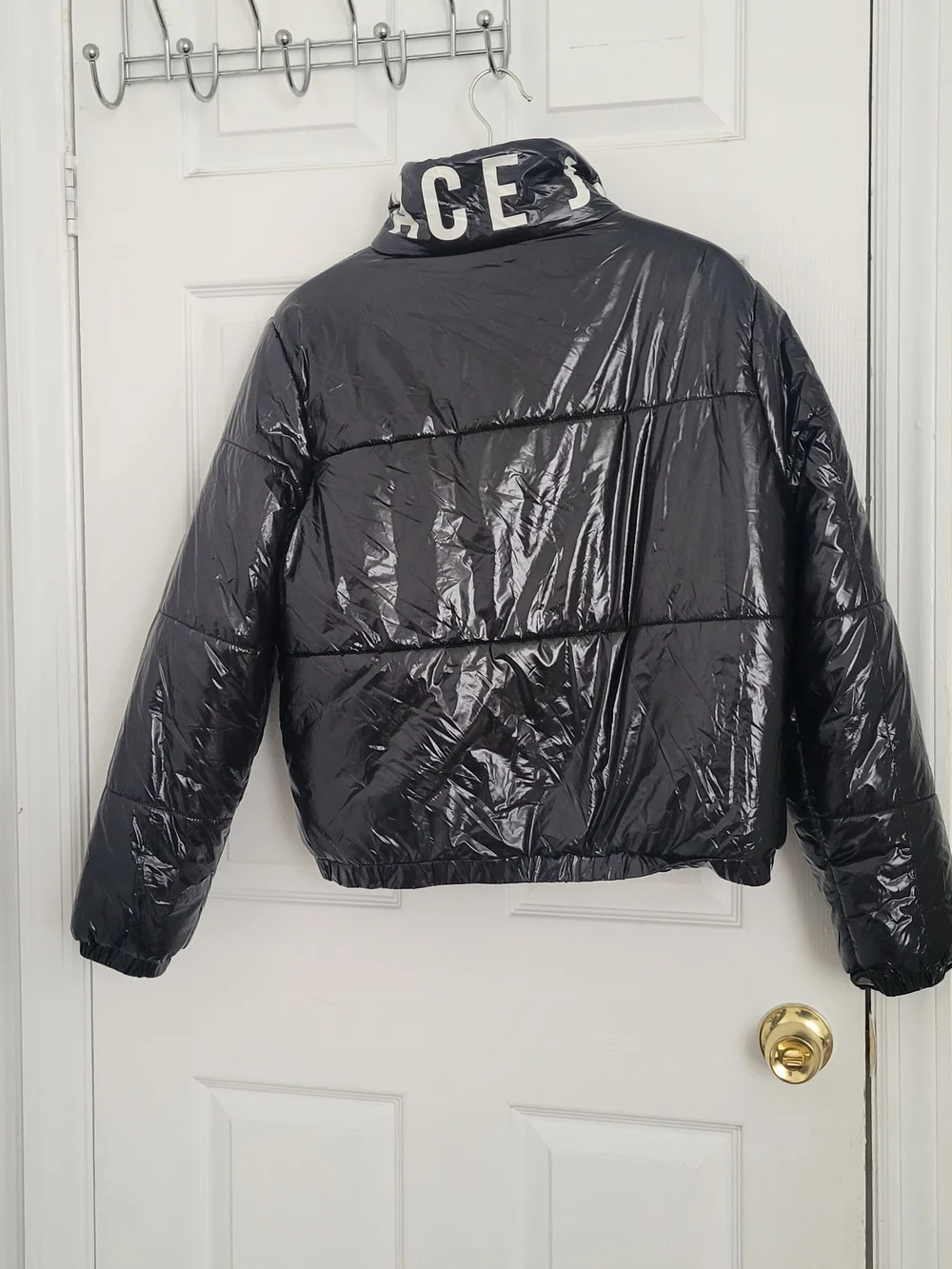 LOONEY TUNES Girl Black Puffer Jacket with Bunny Graphic